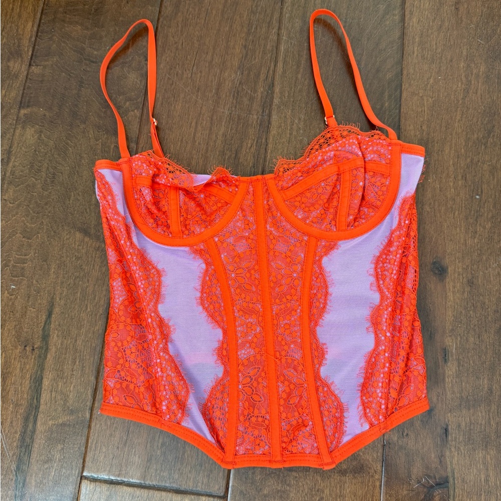 Purple/Orange Corset top